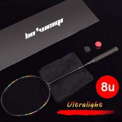 8U - professioneel badmintonracket - carbon - 24-30lbs G5 - ultralichtBadminton