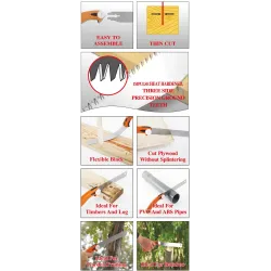 3-kanttanden - handzaag - voor tuin / snoeien / hout / PVC / kunststof zagenMultitool & Zakmes