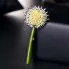 Groene paardebloembloem - brocheBroches