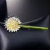 Groene paardebloembloem - brocheBroches