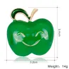 Apple with a smiling face - broochBrooches