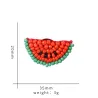Beaded watermelon - acrylic broochBrooches