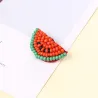 Beaded watermelon - acrylic broochBrooches