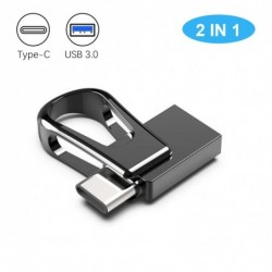 Mini geheugenstick - dual USB - 3.0 - OTG type-C - waterdicht - draaibaar - 32GB - 64GB - 128GBUSB geheugen