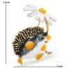 Egel met een bloem - brocheBroches