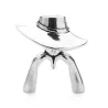 Dame figuur met hoed - brocheBroches