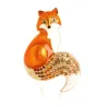 Crystal fox - broochBrooches