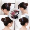 Bloemen haarclip - knot maker - klauw - met sprankelende strass steentjesHaarspelden