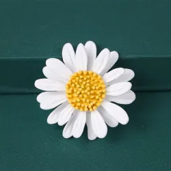 Zonnebloem - metalen brocheBroches