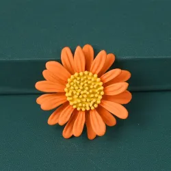 Zonnebloem - metalen brocheBroches