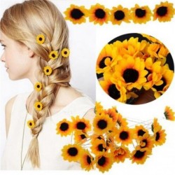 Sunflower - hair pin - 10 piecesHair clips