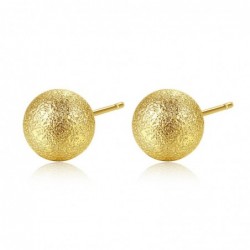 Gold metal ball - stud earringsEarrings