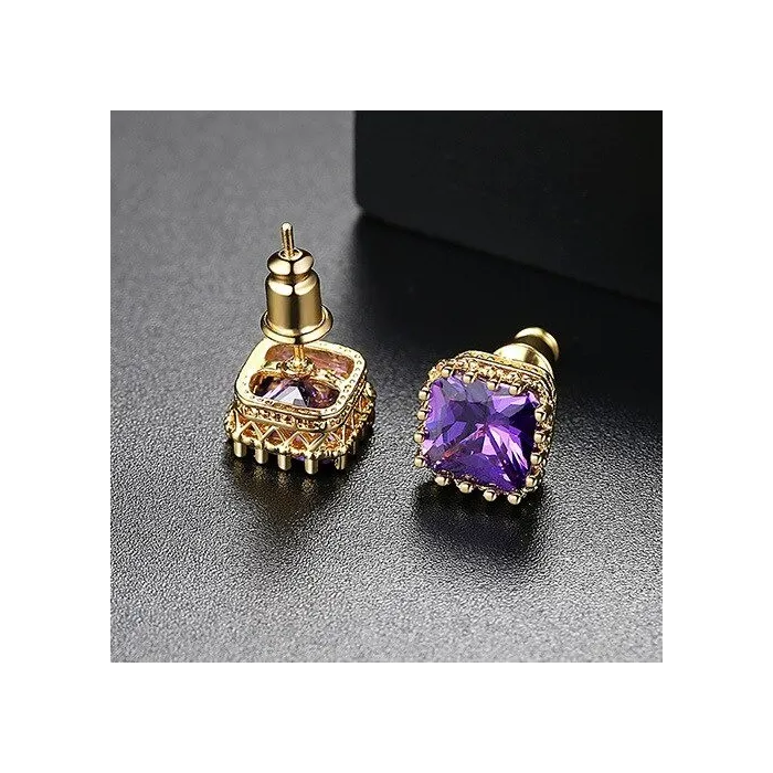 Small geometric crystal earringsEarrings
