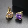 Small geometric crystal earringsEarrings