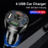 3 / 4 / 5 ports USB car phone charger - quick charge QC3.0Interior accessories
