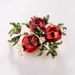 Twig with pomegranates - broochBrooches