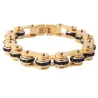Motorketting - armband - met kristallen - unisexArmbanden