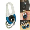 Carabiner hook - metal buckle - with double keyringSurvival tools