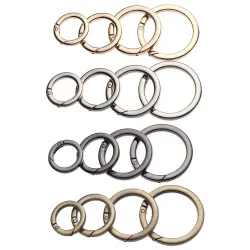 Veer O-ring gesp - ronde drukknop - haak - karabijnhaak - 19mm - 25mm - 32mm - 38mmSleutelhangers