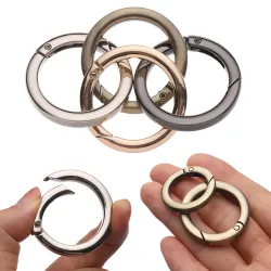 Veer O-ring gesp - ronde drukknop - haak - karabijnhaak - 19mm - 25mm - 32mm - 38mmSleutelhangers