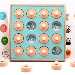Memory match - schaken - educatieve houten spellenHouten