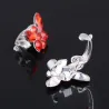 Crystal butterflies - bridal hair clip - 10 piecesHair clips