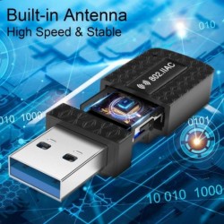 WiFi-ontvanger - adapter - USB 3.0 - 5GHz - 300 mbps / 1300 mbpsNetwerk