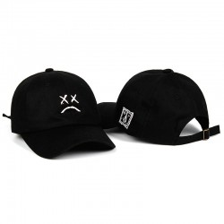 Baseballcap / snapback - verstelbare riem - droevig gezicht logoHoeden & Petten