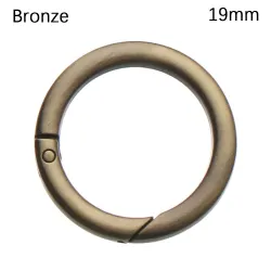 Veer O-ring gesp - ronde drukknop - haak - karabijnhaak - 19mm - 25mm - 32mm - 38mmSleutelhangers