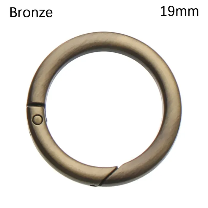 Veer O-ring gesp - ronde drukknop - haak - karabijnhaak - 19mm - 25mm - 32mm - 38mmSleutelhangers