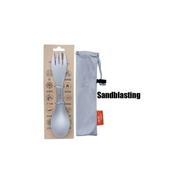 Titanium spoon / fork - ultralight - for camping / picnicSurvival tools