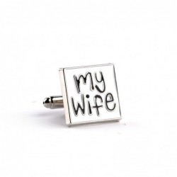 "I Love My Wife" - square cufflinksCufflinks