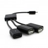 4 in 1 - micro 2.0 USB charging cable - Host - Hub - OTG - 4-ports splitterSplitters