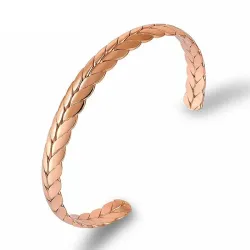 Roestvrijstalen armband - half open - tarweschubben design - unisexArmbanden