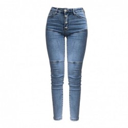 Sexy skinny jeans - hoge taille - met zakken / van knopen - elastischBroeken