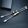 Stijlvolle herenarmband - roestvrij staal / mesh / siliconenArmbanden