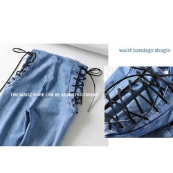 Sexy slanke jeans - hoge taille - met rits / zijbandenBroeken