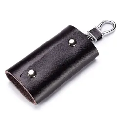 Leather keys storage - holder - organiser - with keyringKeyrings