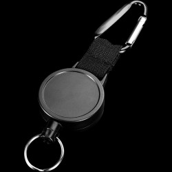 Keychain with retractable wire rope - anti-theft - 80cmKeyrings