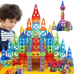 Mini magnetische bouwstenen - bouwset - kunststofConstructie
