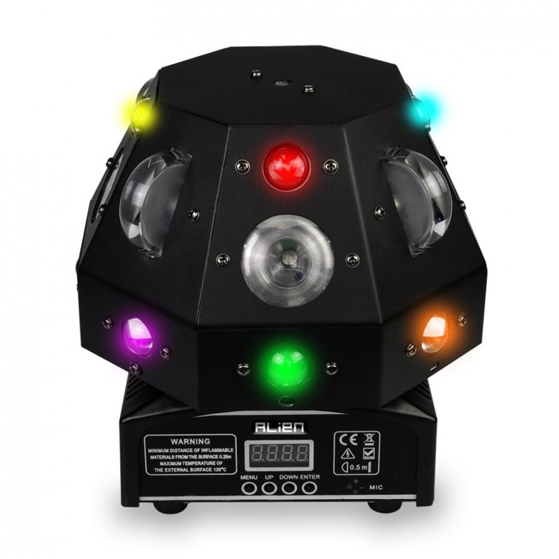 4 IN 1 - stage laser - lichtprojector - moving head - DMX - RGB - LEDPodium- en evenementenverlichting