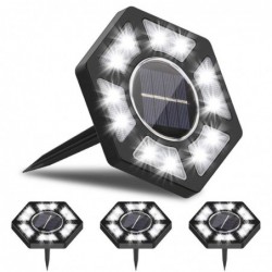 Hexagon shaped - solar lights panel - driveway / lawn / outdoor