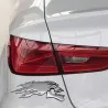 3D chrome ghost skull head - car & motorcycle sticker 2 piecesStickers