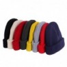 Knitted warm hat - short - ribbed - unisexHats & Caps