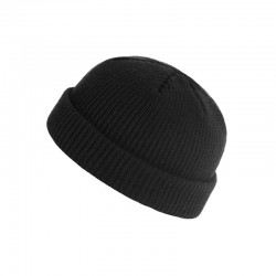 Knitted warm hat - short - ribbed - unisexHats & Caps
