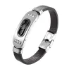 Retro schorpioen armband - leer - roestvrij staalArmbanden