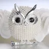 Kristallen broche met pareluilBroches