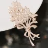 Vintage opaal bloem - kristallen brocheBroches