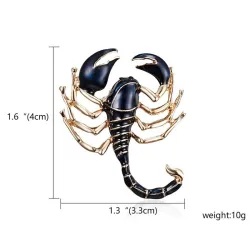 Elegant crystal brooch - ladybug / scorpion / lizard / geckoBrooches