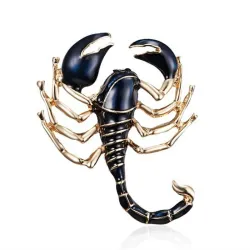 Elegant crystal brooch - ladybug / scorpion / lizard / geckoBrooches